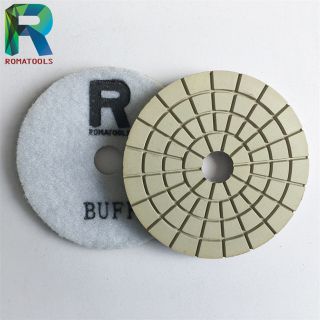 Wet Use White Polishing Buff Pads