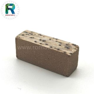 24x7.5x10mm Romatools Diamond Edge Cutting Segment Opening Grinding Marble Segments For Blade 1200mm